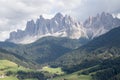 Panorama of the Odle Dolomites from Malga Dusler, Val di Funes - Italy