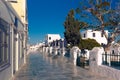 Panorama Oia or Ia on the island Santorini, Greece Royalty Free Stock Photo