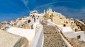 Panorama of Oia or Ia, Santorini, Greece Royalty Free Stock Photo