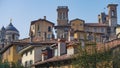 Panorama of old Bergamo, Italy. Bergamo, also called La Citt dei Mille, The City of the Thousand , is a city in Lombardy, northern Royalty Free Stock Photo