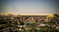 Panorama of old city Shali and mountain Dakrour at Siwa oasis, Egypt Royalty Free Stock Photo