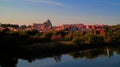 Panorama of the old city of Toledo, Tagus river, Spain