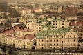 Panorama of old city Vyborg Royalty Free Stock Photo