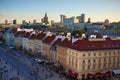 Panorama of old city, Warsaw Royalty Free Stock Photo