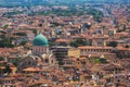 Panorama of old Florence and the church Saint Mary of the Flower Royalty Free Stock Photo