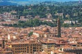 Panorama of old Florence and the church Saint Mary of the Flower Royalty Free Stock Photo