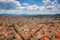 Panorama of old Florence and the church Saint Mary of the Flower Royalty Free Stock Photo