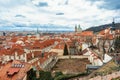 Panorama of old historic town Prague, in Czech Praha, Central Bohemia, Czech Republic Royalty Free Stock Photo