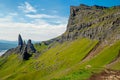 Panorama of the Old Man of Storr Royalty Free Stock Photo