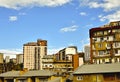 Panorama of old and new real estate buildings in Saburtalo district Royalty Free Stock Photo