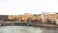 Panorama of the old part of Prague from the embankment of the Vistula River.