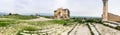 Panorama of old roman city of Volubilis near Moulay Idriss and Meknes