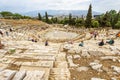 Panorama of old Theatre of Dionysus at Acropolis foot, Athens, Greece