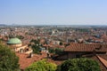 Panorama of the ancient city of Bergamo Royalty Free Stock Photo