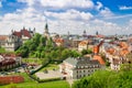 Panorama of old town in City of Lublin, Poland Royalty Free Stock Photo