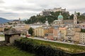 Panorama. Old town and fortress. Salzburg. Austria