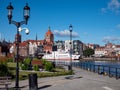 panorama of the old town of gdansk poland Royalty Free Stock Photo