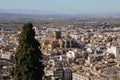 The panorama of old town of Granada, Albaicin, in Spain