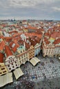 Panorama from Old Town Hall tower. Prague. Czech Republic Royalty Free Stock Photo
