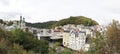 Panorama of the old town of Karlovy Vary