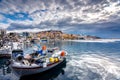 Panorama of Old town of Kavala, East Macedonia and Thrace, Greece
