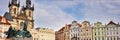 Panorama of the old town square of Prague Czech republic Royalty Free Stock Photo