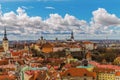 Panorama of the old town of Tallinn, Estonia. Royalty Free Stock Photo