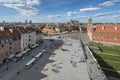 Panorama of Old Town in Warsaw Royalty Free Stock Photo