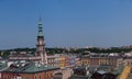 Panorama of old Zamosc, Poland Royalty Free Stock Photo