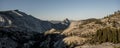 Panorama from Olmstead Point with Half Dome in the Center Royalty Free Stock Photo