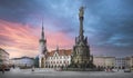 Panorama of Olomouc, Czech Republic at sunset Royalty Free Stock Photo