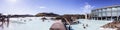 Panorama of one of the attractions in Iceland. Blue Lagoon 11.06,2017