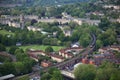 The panorama opening from height of the observation deck Bath