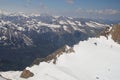 Panorama opening from Kitzsteinhorn, Ski resort slope, Kaprun, Austria