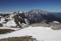 Panorama opening from Kitzsteinhorn, Ski resort slope, Kaprun, Austria