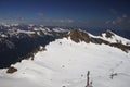 Panorama opening from Kitzsteinhorn, Ski resort slope, Kaprun, Austria