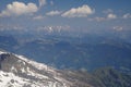 Panorama opening from Kitzsteinhorn, Ski resort slope, Kaprun, Austria