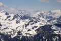 Panorama opening from Kitzsteinhorn, Ski resort slope, Kaprun, Austria