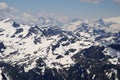 Panorama opening from Kitzsteinhorn, Ski resort slope, Kaprun, Austria