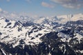 Panorama opening from Kitzsteinhorn, Ski resort slope, Kaprun, Austria