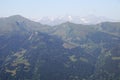 Panorama opening from Kreuzkogel mountain. Grossarltal, Austria