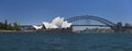 Panorama of the Opera House and the Harbour Bridge from Mrs. Macquairie's Point
