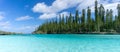 Panorama of Oro Bay, Isle of Pines, New Caledonia Royalty Free Stock Photo