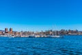 Panorama of Oslo including town hall and Akershus fort, Norway Royalty Free Stock Photo