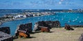 Panorama over the French Caribbean island of St Martin Royalty Free Stock Photo