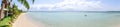 Panorama over Manase Beach, Savai`i Island, Samoa, South Pacific