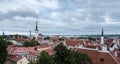 Panorama over old town of Tallinn in Estonia Royalty Free Stock Photo