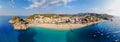 180 panorama over Tossa de Mar, Spain