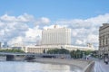 Panorama overlooking the building of the government of the Russian Federation