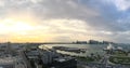 Panorama overview of the Dhow Harbour